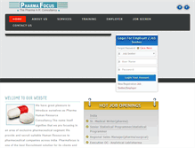 Tablet Screenshot of epharmafocus.com